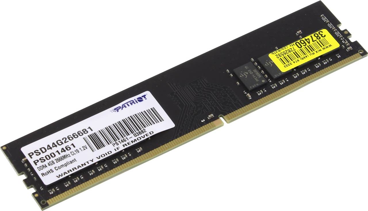    DDR4 DIMM  4Gb PC-21300 Patriot [PSD44G266681] CL19