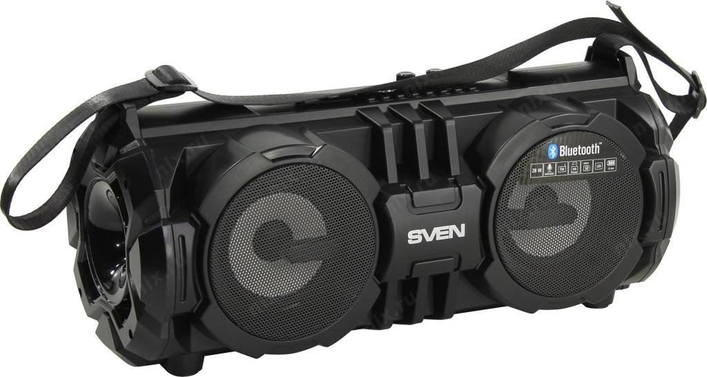   SVEN PS-485 Black (2x14W, Bluetooth, USB, microSD, FM, Li-Ion)