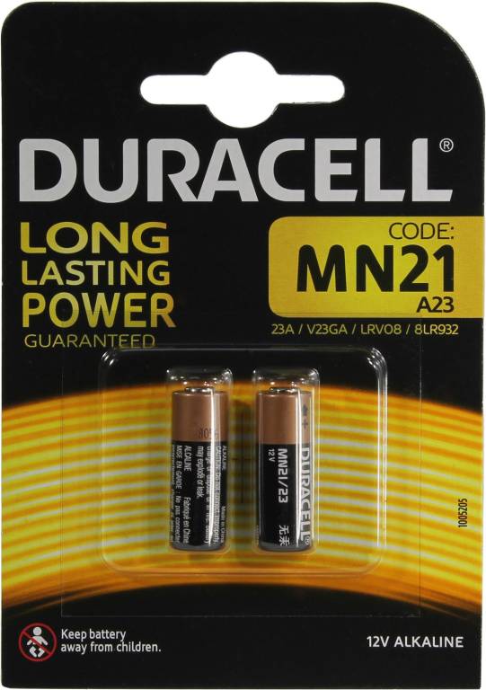  .  Duracell MN21-2(3LR50)12V,(alkaline)   [. 2 ]