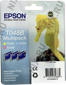   Epson T048B40 Multi Pack[Light Cyan+Light Magenta+Yellow] EPS ST Photo R200/R300/RX500/R