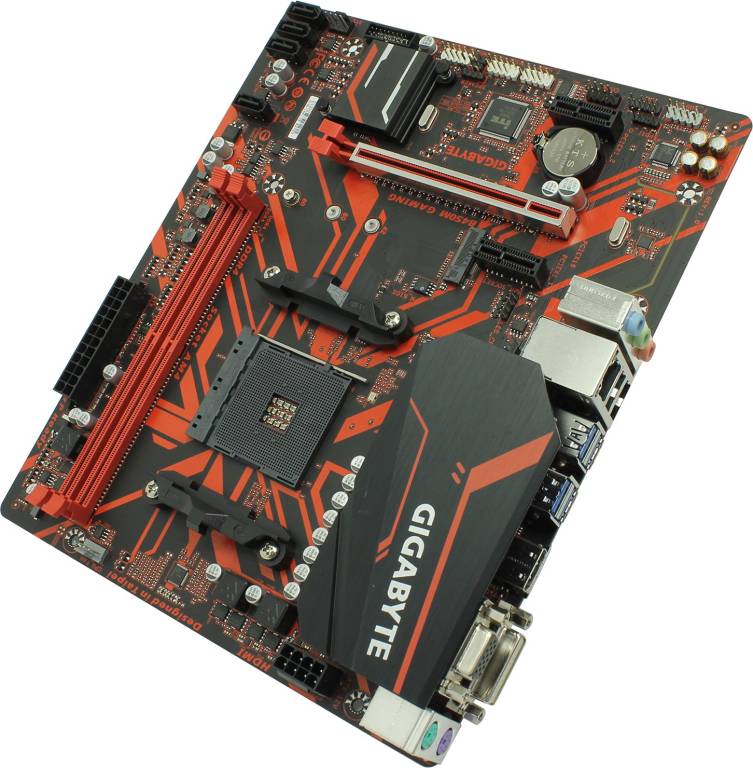    SocAM4 GIGABYTE B450M GAMING(RTL)[B450]PCI-E Dsub+DVI+HDMI GbLAN SATA RAID Mic
