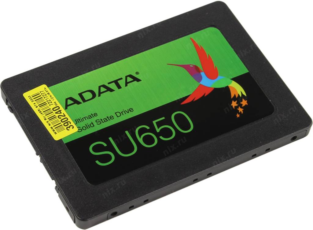   SSD 480 Gb SATA-III ADATA Ultimate SU650 [ASU650SS-480GT-R] 2.5 3D TLC