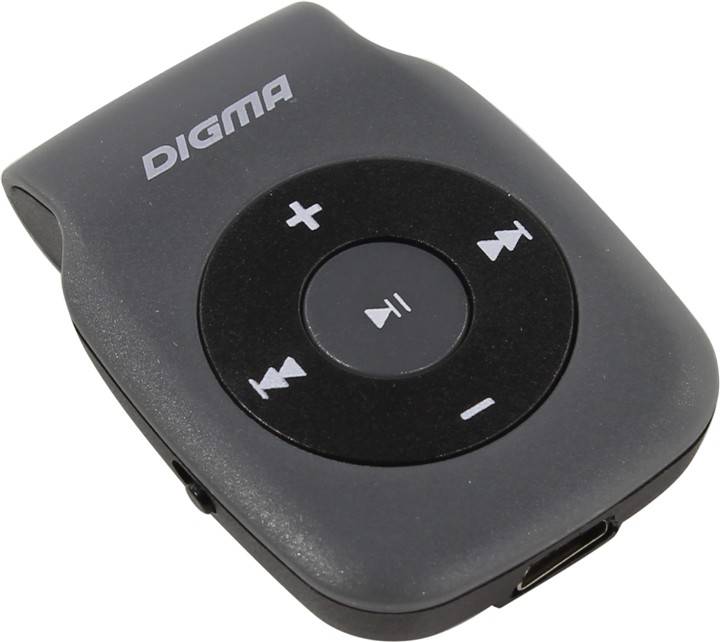   Digma [P2 Grey/Black] (MP3 Player,USB, microSD)