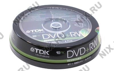   DVD+RW TDK 4x 4.7Gb (10 ) Cake Box