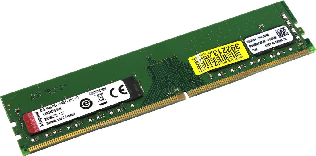    DDR4 DIMM  8Gb PC-19200 Kingston [KSM24ES8/8ME]  CL17 ECC