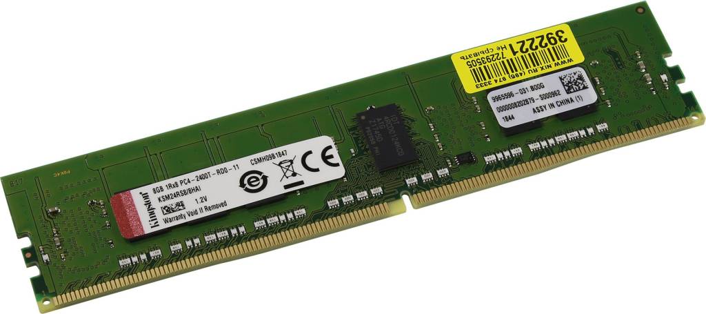    DDR4 RDIMM  8Gb PC-19200 Kingston [KSM24RS8/8HAI] CL17 ECC Registered