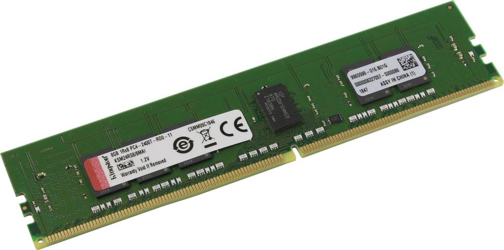    DDR4 RDIMM  8Gb PC-19200 Kingston [KSM24RS8/8MAI] CL17 ECC Registered