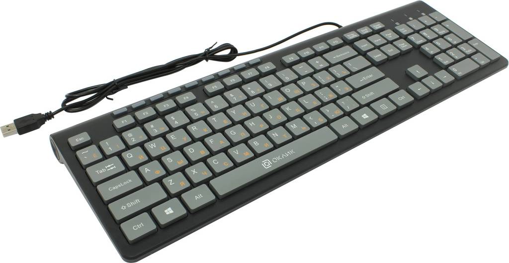   USB OKLICK Multimedia Keyboard 480M Black-Grey 104+9 / [1067199]