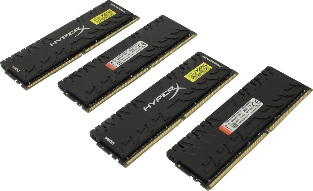    DDR4 DIMM 64Gb PC-25600 Kingston HyperX Predator [HX432C16PB3K4/64] KIT4*16Gb CL16