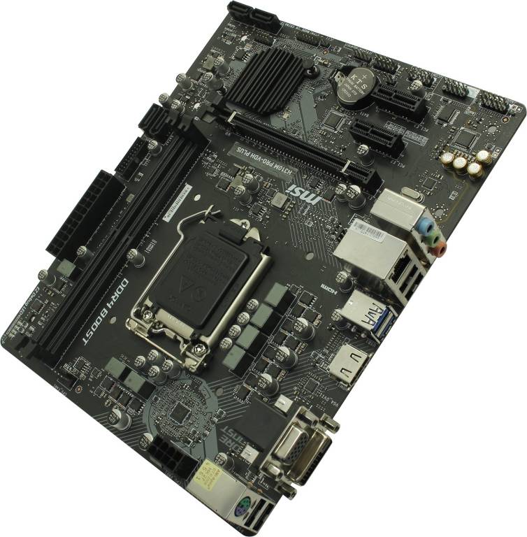    LGA1151 MSI H310M PRO-VDH PLUS(RTL)[H310]PCI-E Dsub+DVI+HDMI GbLAN SATA Mic