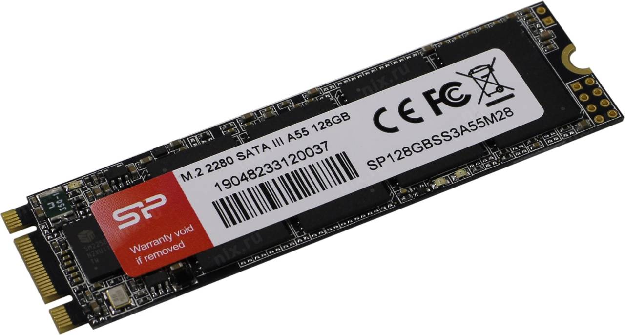   SSD 128 Gb M.2 2280 B&M Silicon Power A55 [SP128GBSS3A55M28]