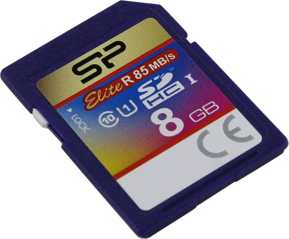    SDHC  8Gb Silicon Power [SP008GBSDHAU1V10] UHS-I U1