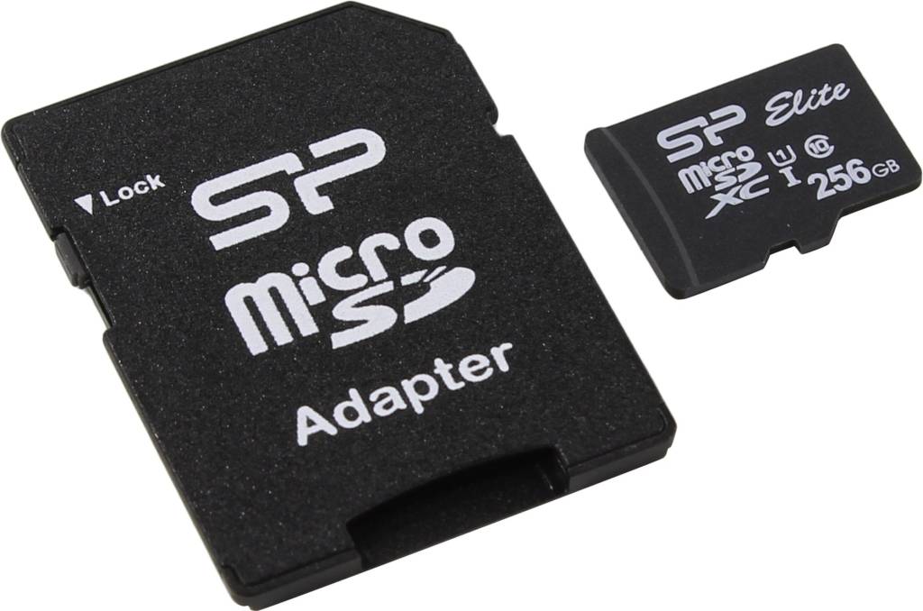    microSDXC 256Gb Silicon Power [SP256GBSTXBU1V10SP] UHS-I U1+microSD-- >SD Adap