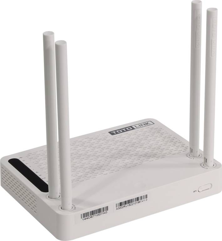 купить Маршрутизатор TOTOLINK[A3002RU]Wireless Dual Band Gigabit Router(4UTP 1000Mbps,1WAN,802.11b/g/n/a/ac