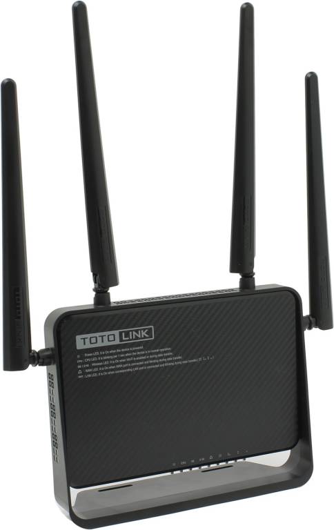 купить Маршрутизатор TOTOLINK[A950RG]Wireless Dual Band Router(4UTP 100Mbps,1WAN,802.11b/g/n/ac,300Mbps,4x5
