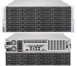   SuperMicro 4U 6049P-E1CR36L(LGA3647,C622,3xPCI-E,SVGA,SAS/SATA RAID,36xHS SAS/SATA,2x10GbL
