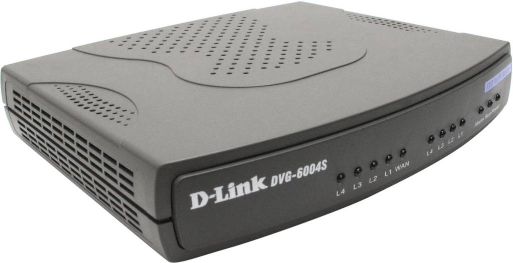   D-Link [DVG-6004S] Gateway+Router   SIP (4UTP 10/100 Mbps, 1WAN, 4xFXO)