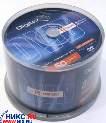   DVD-R Digitex  8x 4.7Gb ( 50 ) Cake box, printable