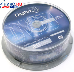   DVD+R Digitex  8x 4.7Gb ( 25 ) Cake Box