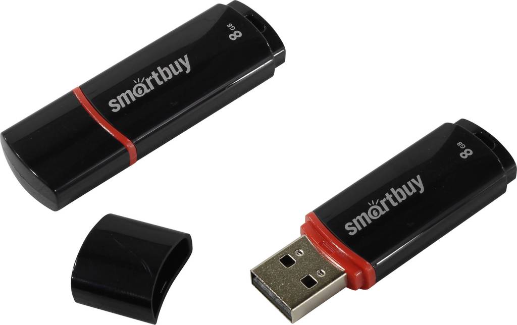   USB2.0  8Gb SmartBuy Crown Compact [SB8GBCRW-K_] (RTL)