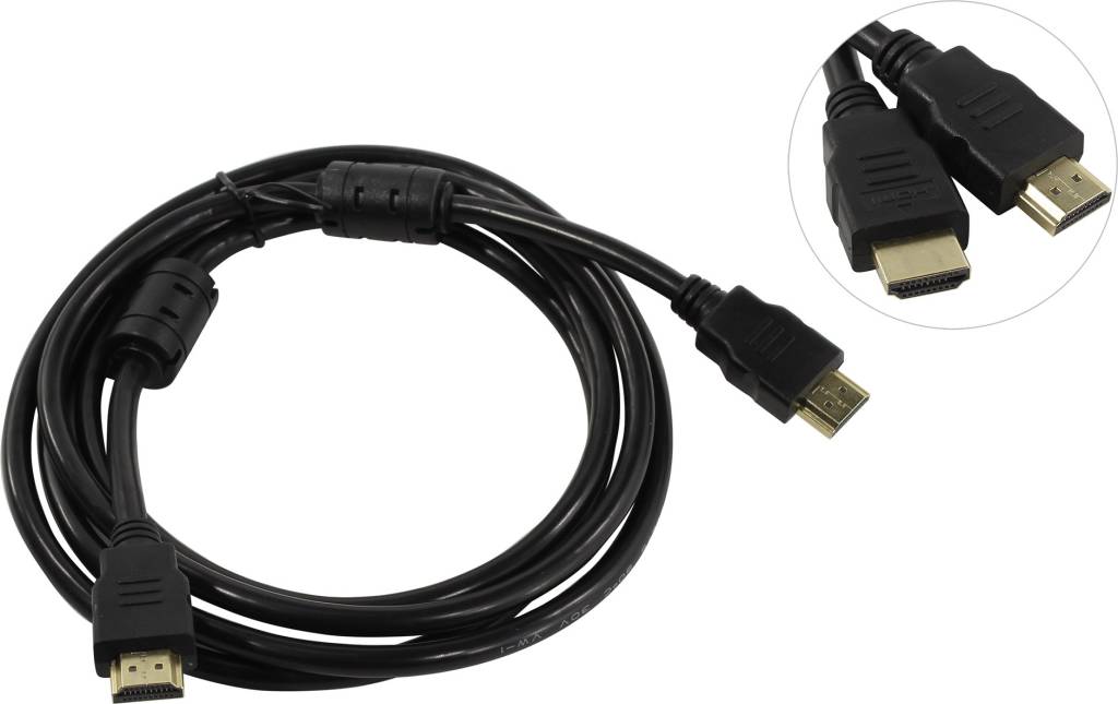купить Кабель HDMI to HDMI (19M -19M)  2.0м (2 фильтра) v2.0 5bites [APC-200-020F]