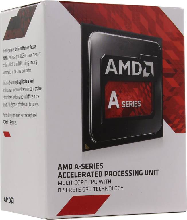   AMD A8-7680 BOX (AD7680AC) 3.5 GHz/4core/SVGA RADEON R7/4 Mb/45W/5 GT/s Socket FM2+