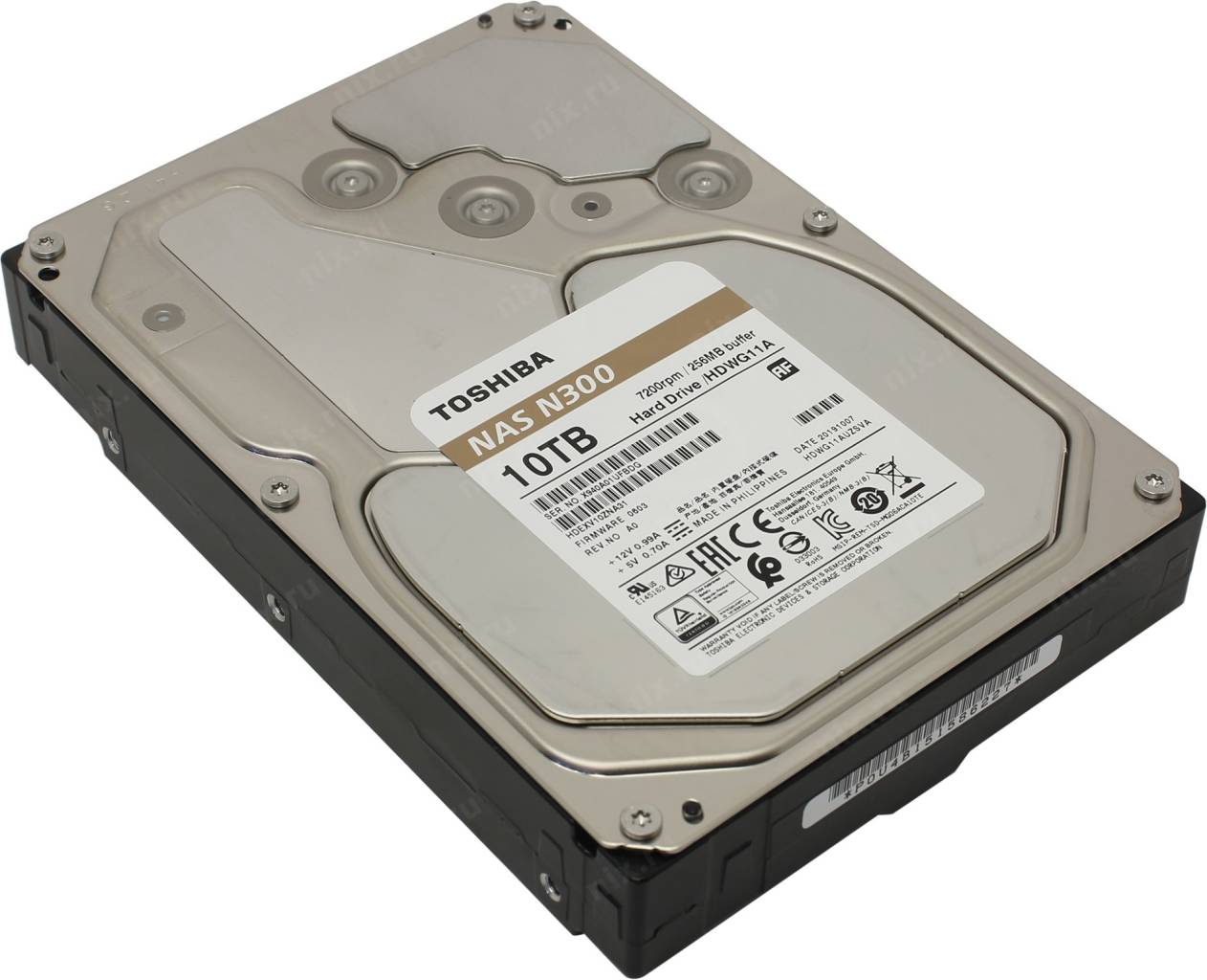 купить Жесткий диск 10 Tb SATA-III Toshiba N300 [HDWG11AEZSTA] (RTL) 3.5” 7200rpm 256Mb
