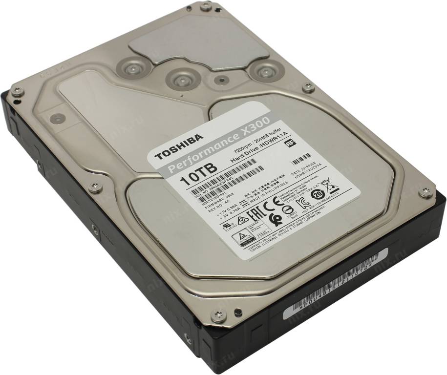 купить Жесткий диск 10 Tb SATA-III Toshiba X300 [HDWR11AEZSTA] (RTL) 3.5” 7200rpm 128Mb