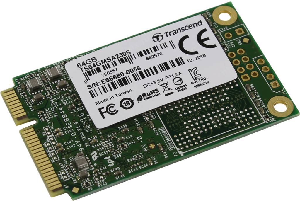   SSD  64 Gb mSATA-III Transcend [TS64GMSA230S]