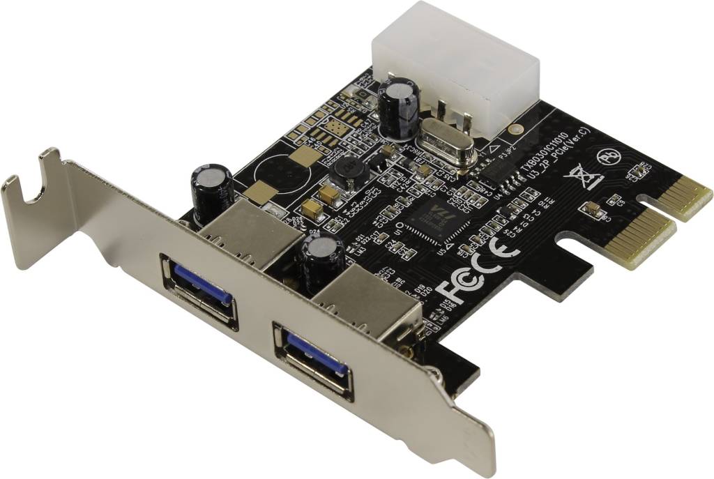   PCI-Ex1 USB3.0, 2 port-ext, Low Profile Orient [VL-3U2PELP] (OEM)
