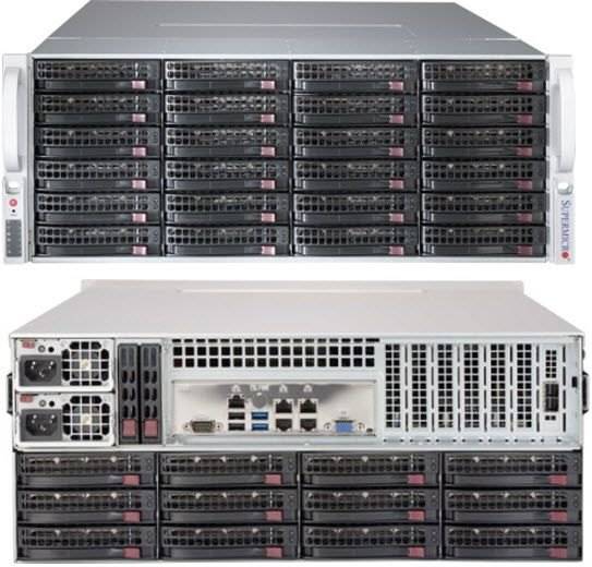   E-ATX Server Case SuperMicro[CSE-847BE1C-R1K28LPB]Black 36xHotSwap SAS/SATA,Enhanced 1280W