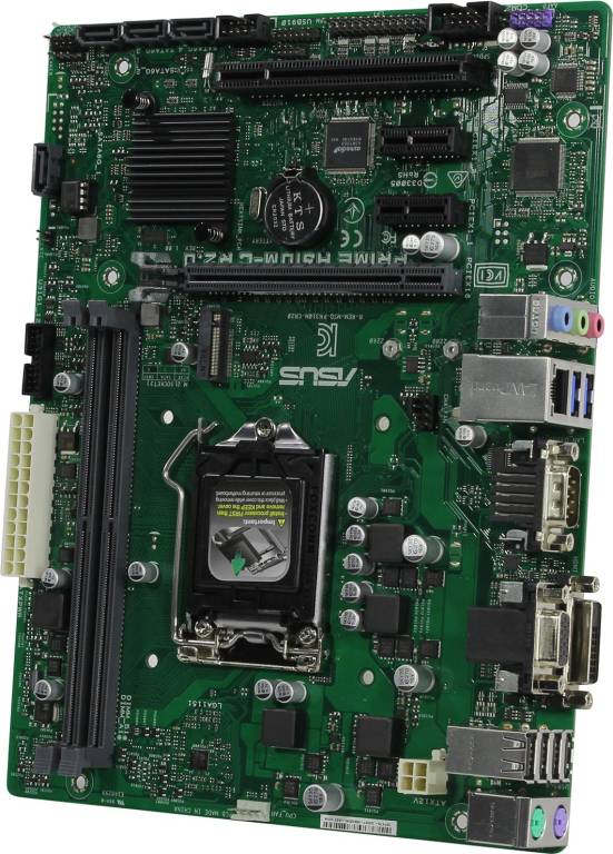    LGA1151 ASUS PRIME H310M-C R2.0(RTL)[H310]PCI-E Dsub+DVI GbLAN SATA MicroATX 2DDR4