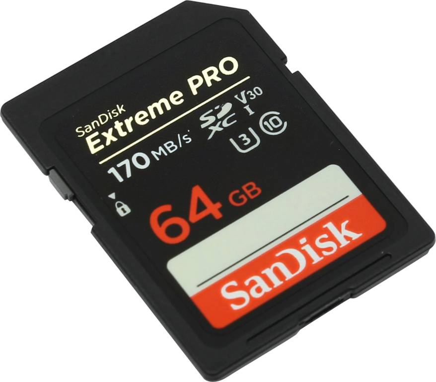    SDXC 64Gb SanDisk Extreme Pro [SDSDXXY-064G-GN4IN] UHS-I U3