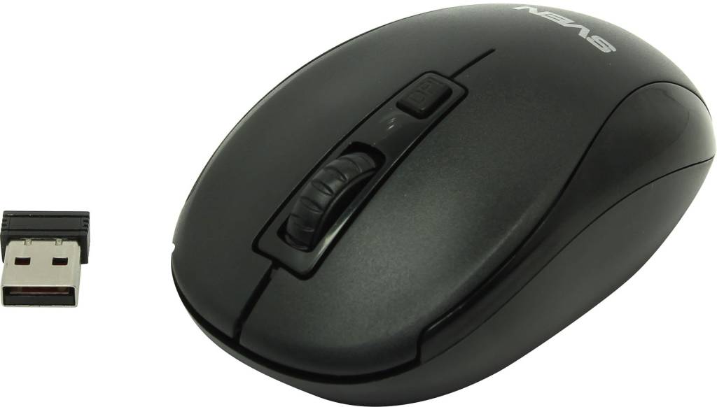   USB SVEN Wireless Optical Mouse [RX-255W Black] USB  3.( )