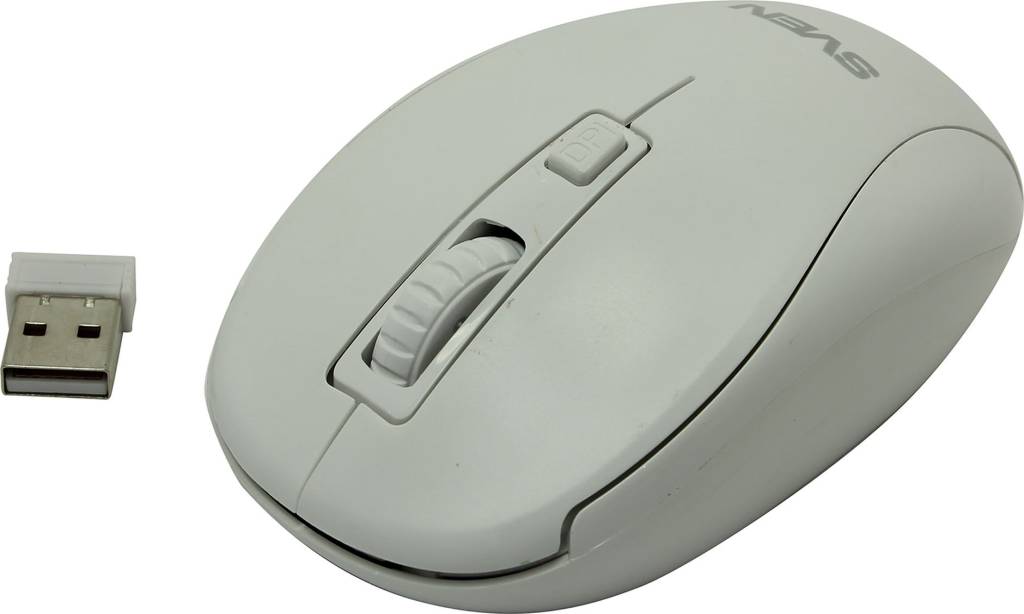   USB SVEN Wireless Optical Mouse [RX-255W White] USB  3.( )
