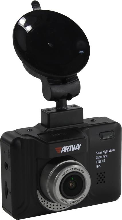   Artway MD-106 (19201080, 170, LCD2.4, GPS, G-Sens, Radar-detect, microSD, USB)
