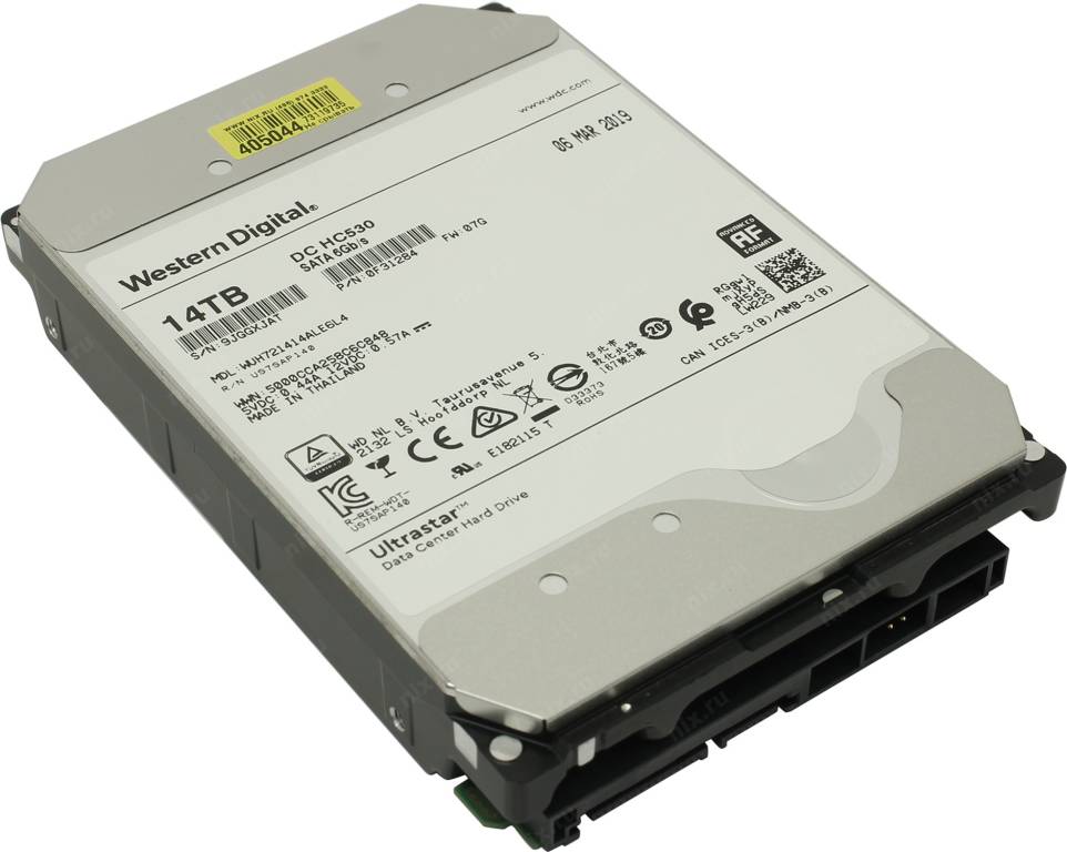 купить Жесткий диск 14 Tb SATA-III Western Digital Ultrastar DC HC530[WUH721414ALE6L4]3.5” 7200rpm 512Mb