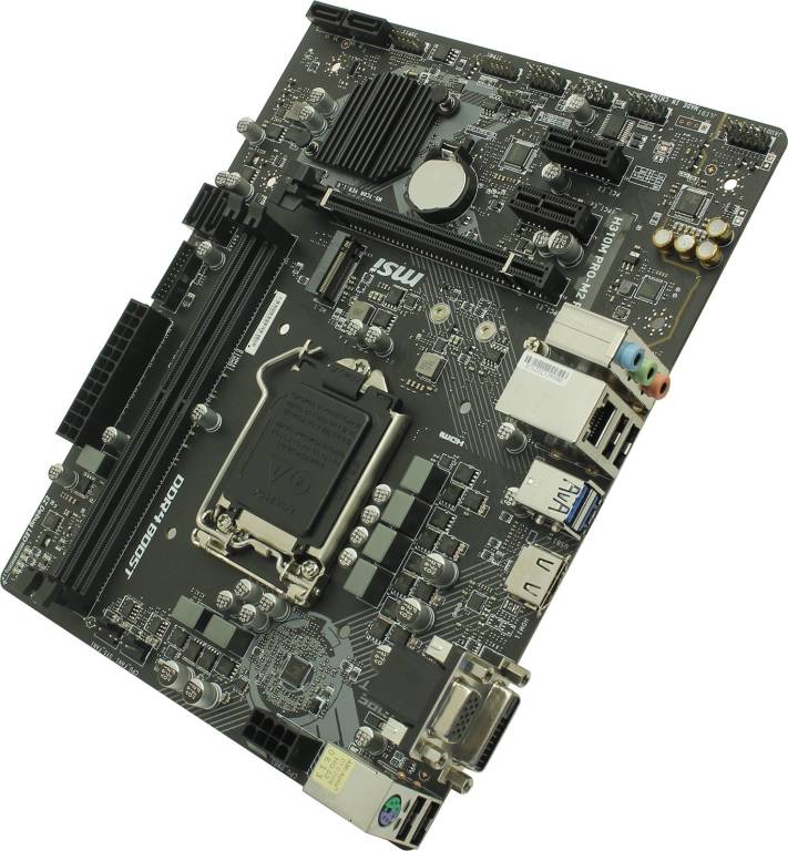    LGA1151 MSI H310M PRO-M2 PLUS(RTL)[H310]PCI-E Dsub+DVI+HDMI GbLAN SATA Micro