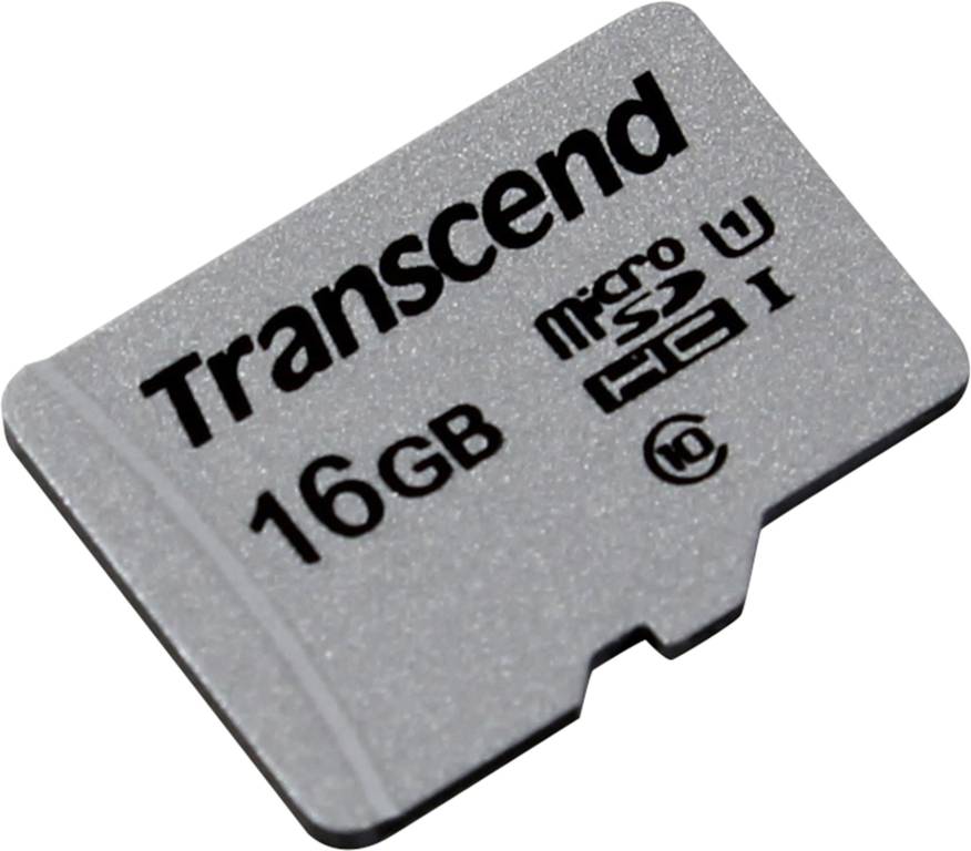   microSDHC 16Gb Transcend [TS16GUSD300S] UHS-I U1