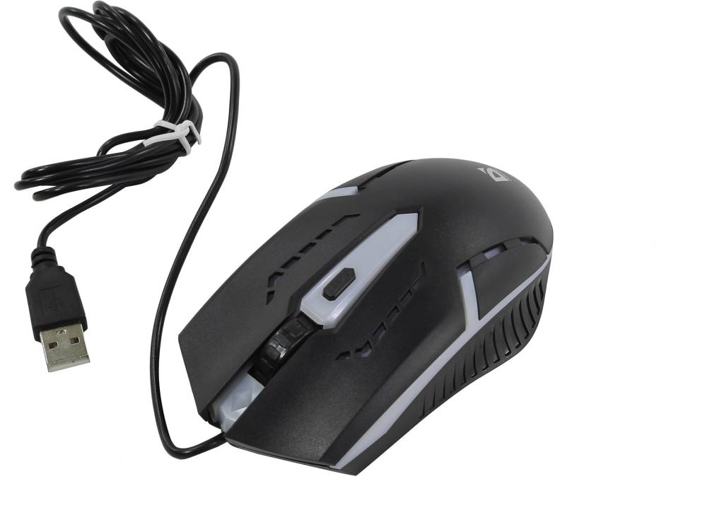   USB Defender Hit Optical Mouse [MB-601 Black] USB 4.( ) [52601]