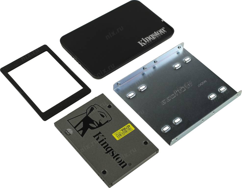   SSD 480 Gb SATA-III Kingston UV500[SUV500B/480G]2.5 3D TLC+EXT BOX USB+3.5 