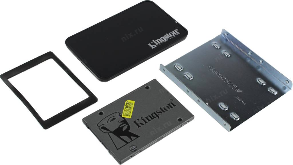   SSD 960 Gb SATA-III Kingston UV500[SUV500B/960G]2.5 3D TLC+EXT BOX USB+3.5 
