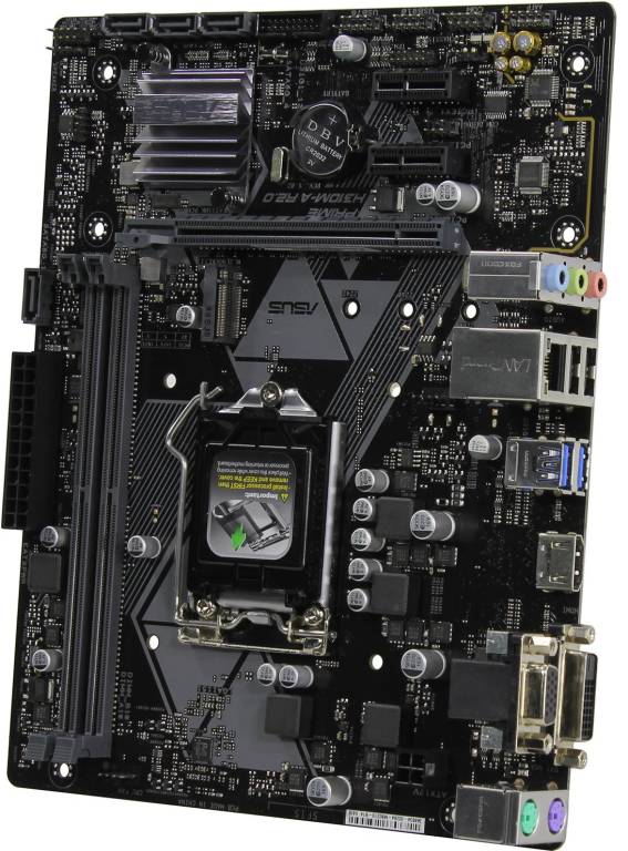    LGA1151 ASUS PRIME H310M-A R2.0/CSM(RTL)[H310]PCI-E Dsub+DVI+HDMI GbLAN SATA Micro