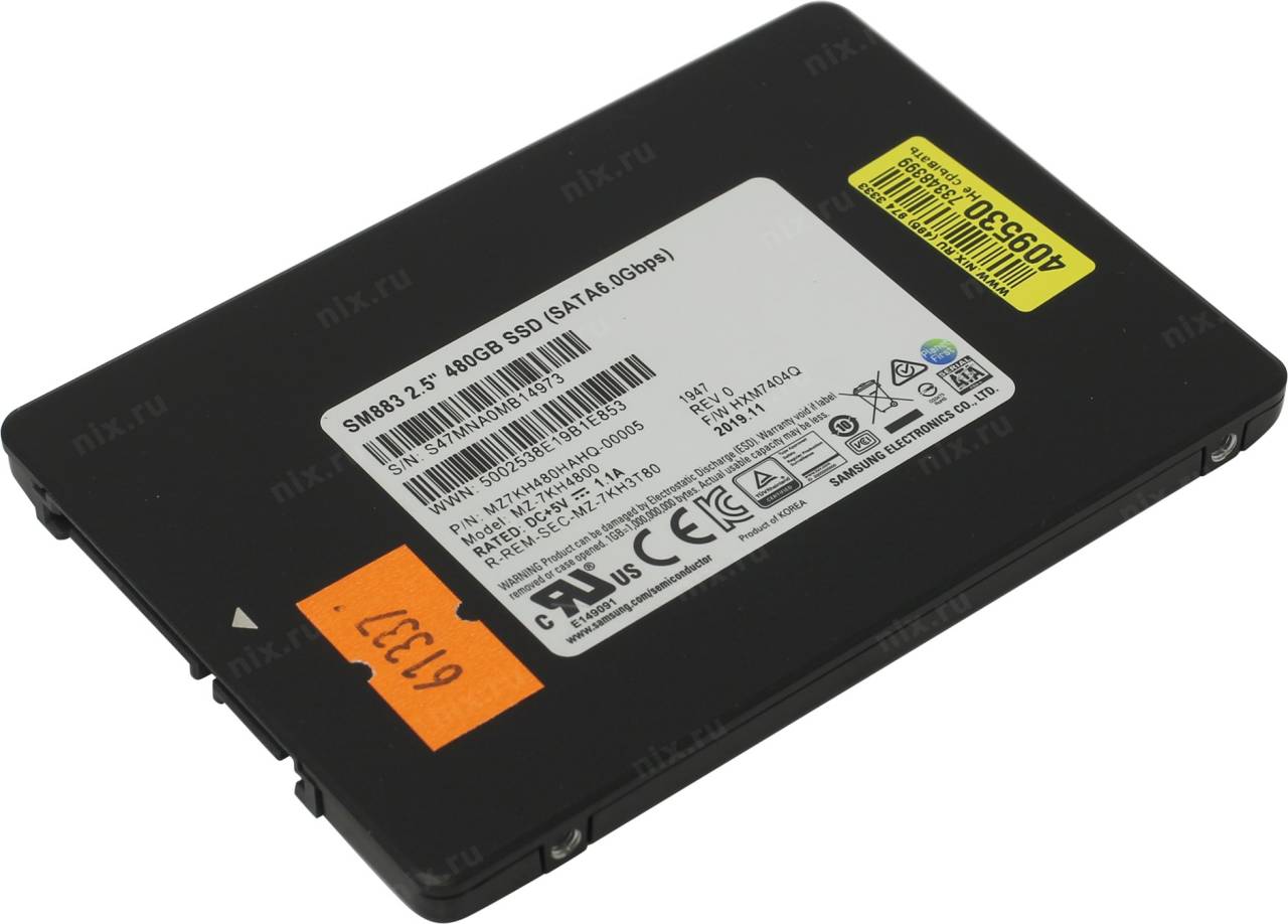   SSD 480 Gb SATA-III Samsung SM883 [MZ7KH480HAHQ] 2.5 (OEM)