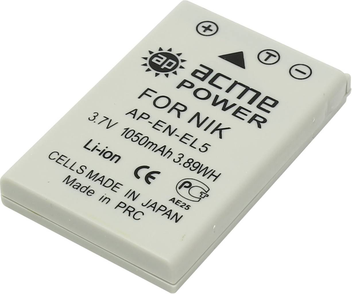   AcmePower AP-EN-EL5 (Li-Ion, 3.7V, 1100mAh)  Nikon EN-EL5
