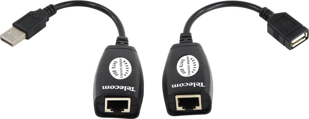 купить Удлинитель Telecom [TU824] USB Extender (USB - > RJ45 - > USB, до 45м)