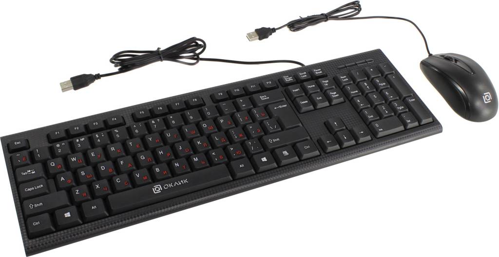   OKLICK Keyboard & Optical Mouse[630M]Black(-,USB+ 3,Roll,USB)[1091260]