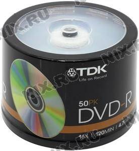   DVD-R TDK 16x 4.7Gb ( 50 ) Cake box