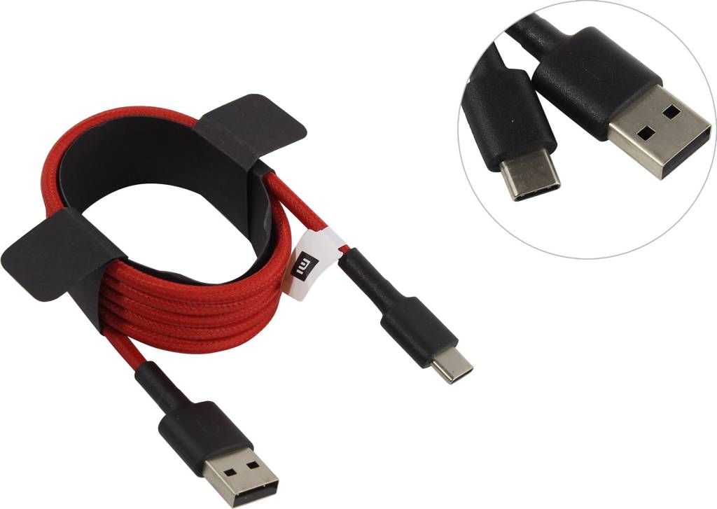 купить Кабель USB A -- > USB-C M 1.0м Xiaomi [SJV4110GL Red]