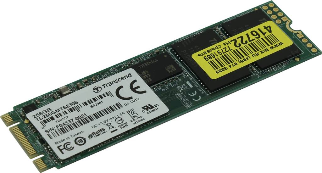   SSD 256 Gb M.2 2280 B&M SATA-III Transcend 830S [TS256GMTS830S] 3D TLC